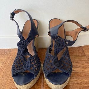 Shoes navy wedges